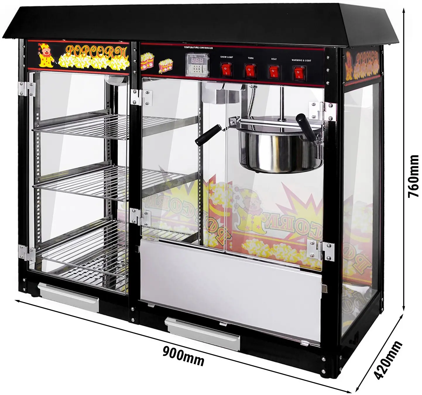 Aparat de popcorn GGM Gastro PMET5SA (Black) - 10
