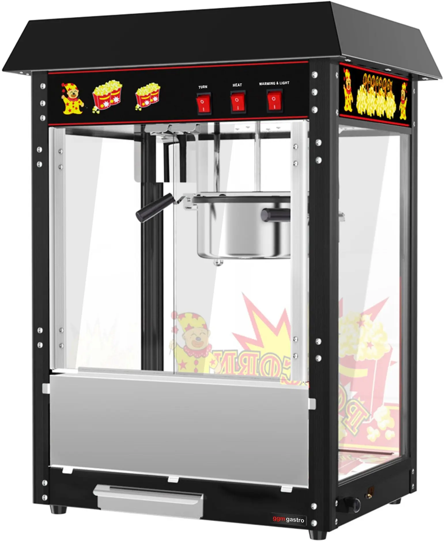 Aparat de popcorn GGM Gastro PMET5SS (Black) - 4