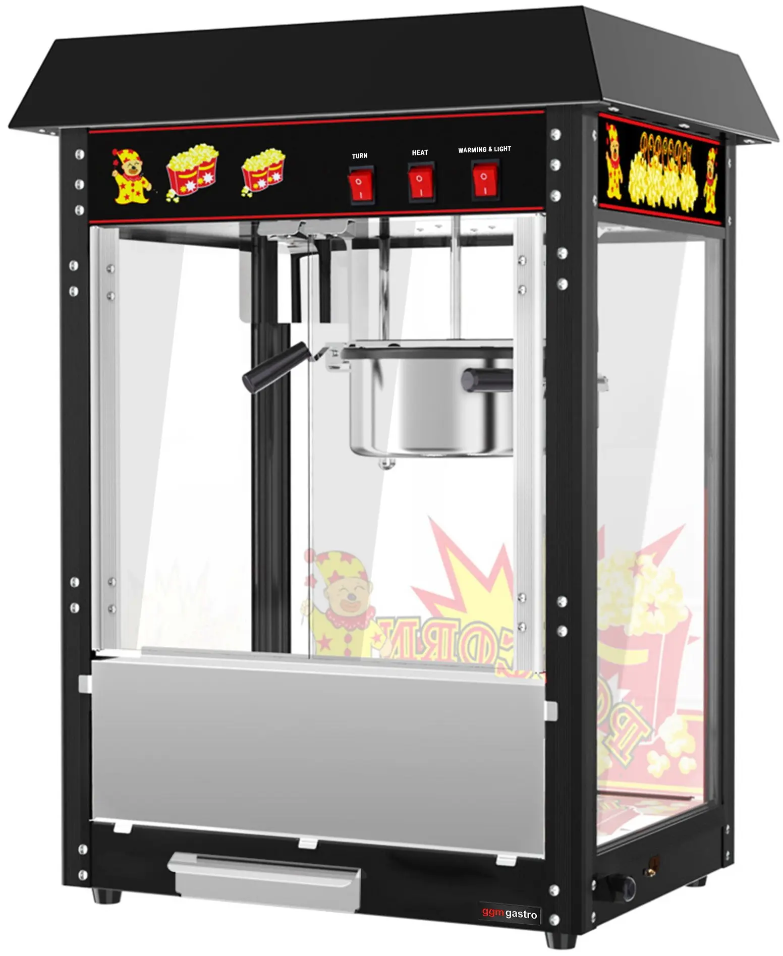 Aparat de popcorn GGM Gastro PMET5SS#WPMETS (Black) - 3