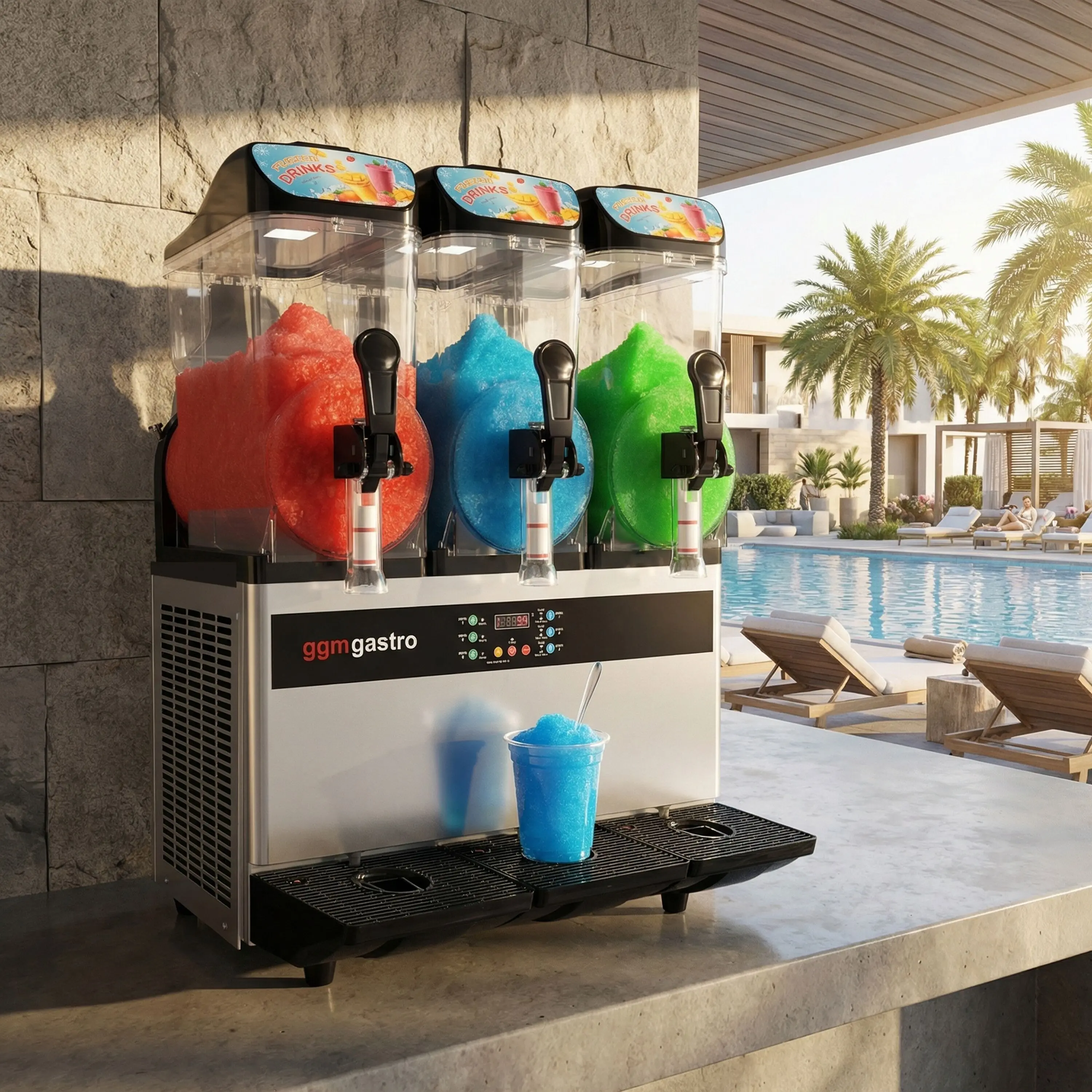 Aparat granita profesional GGM Gastro SMG36E (Black/Silver) - 6