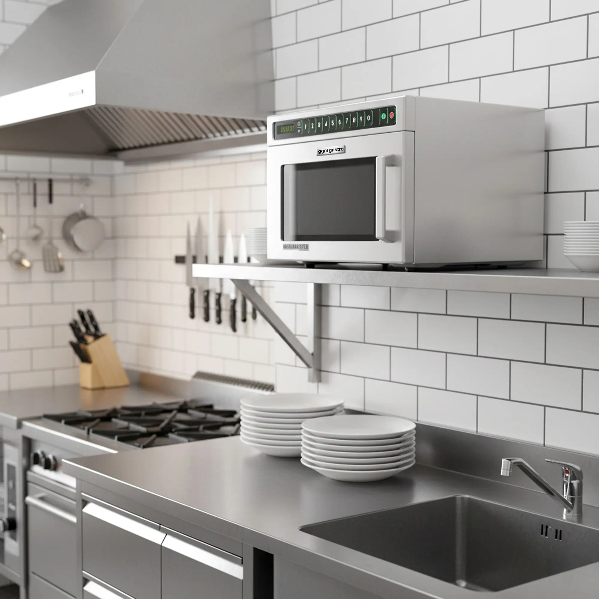 Микроволновая печь GGM Gastro MAH1718 (Inox) - 4