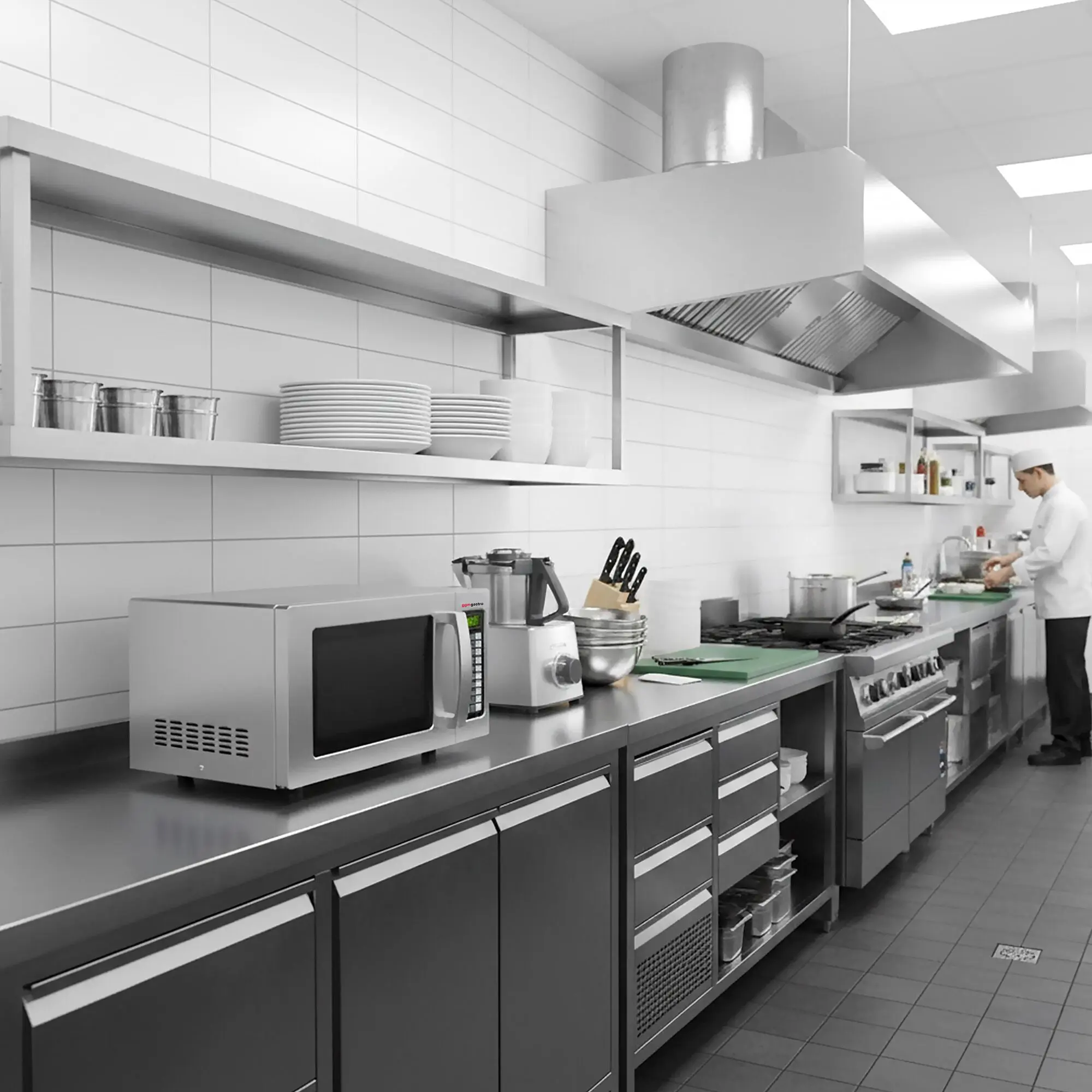 Микроволновая печь GGM Gastro MDM25-1000 (Inox) - 7