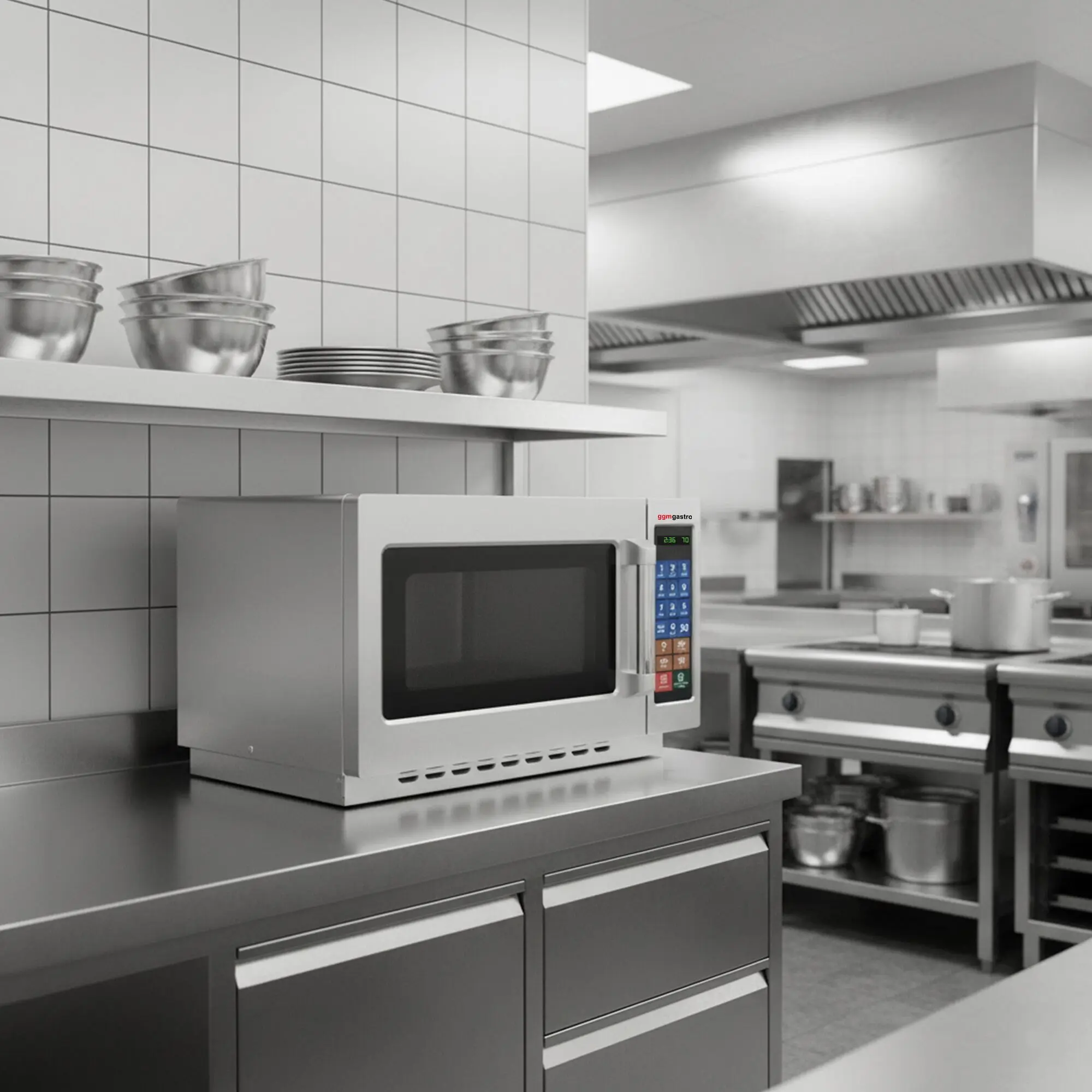 Микроволновая печь GGM Gastro MWM3414 (Inox) - 6