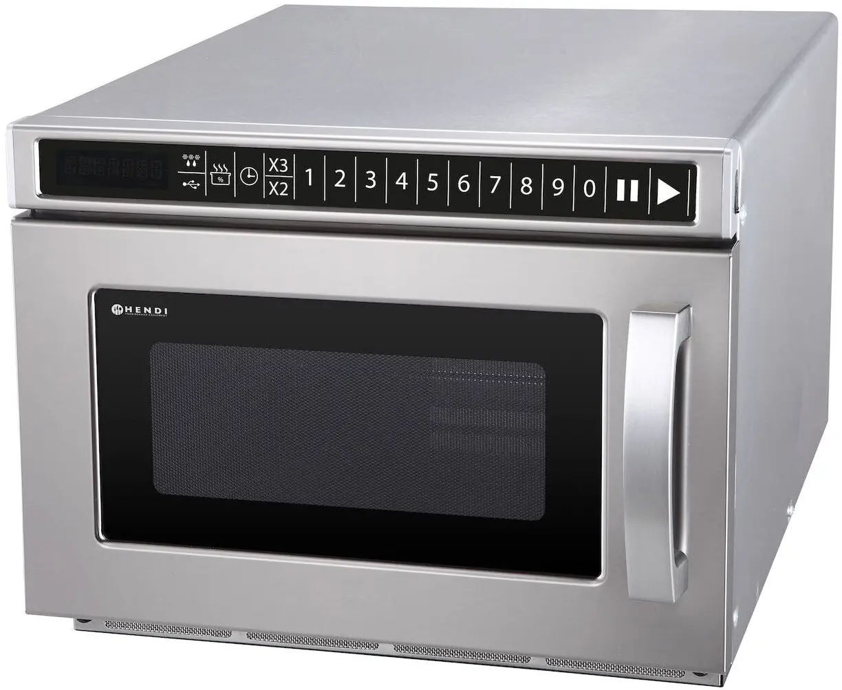 Cuptor cu microunde Hendi 281376 (Inox/Black)