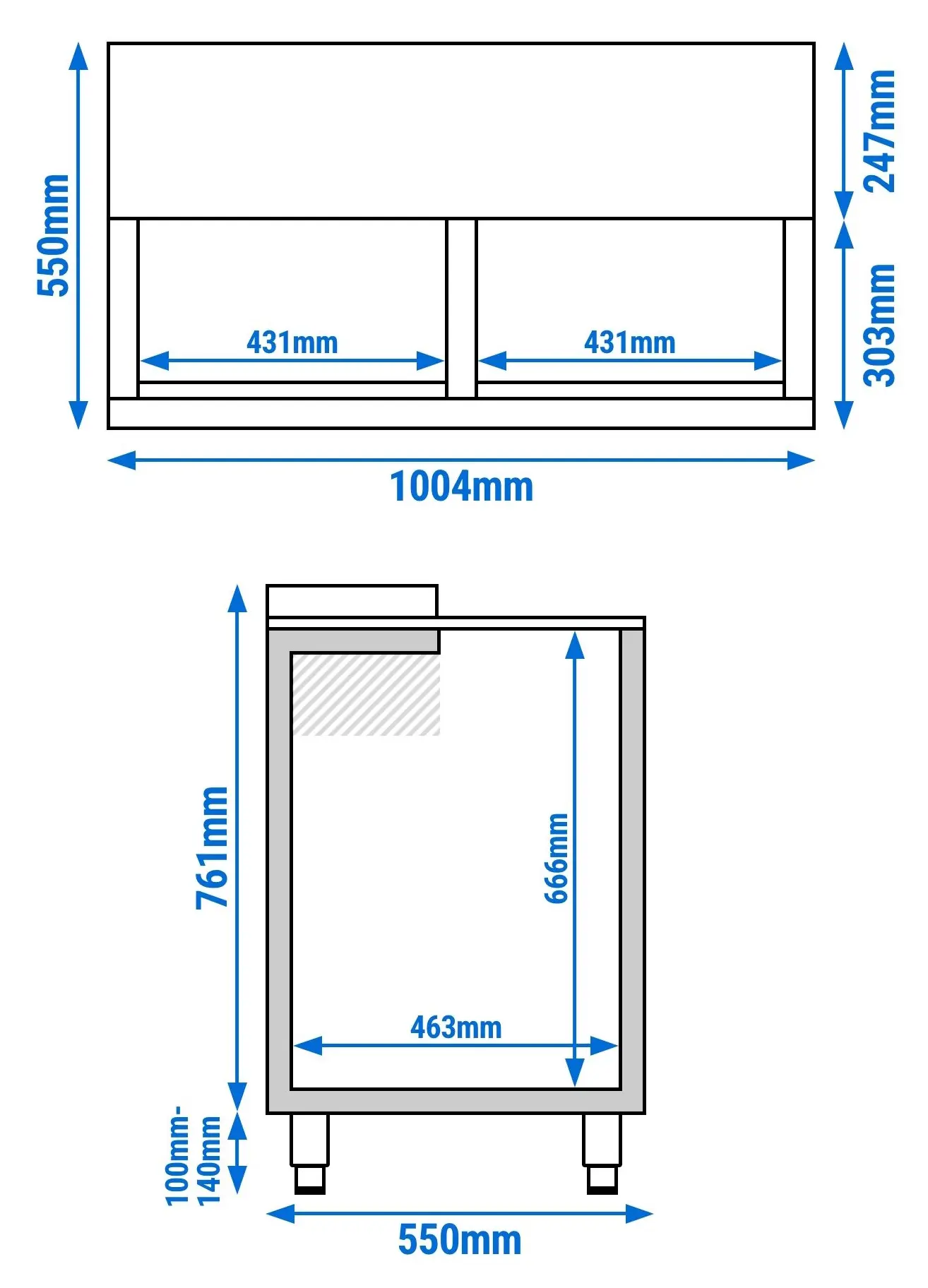 Холодильный ларь для бутылок GGM Gastro FEI265 (Inox) - 6