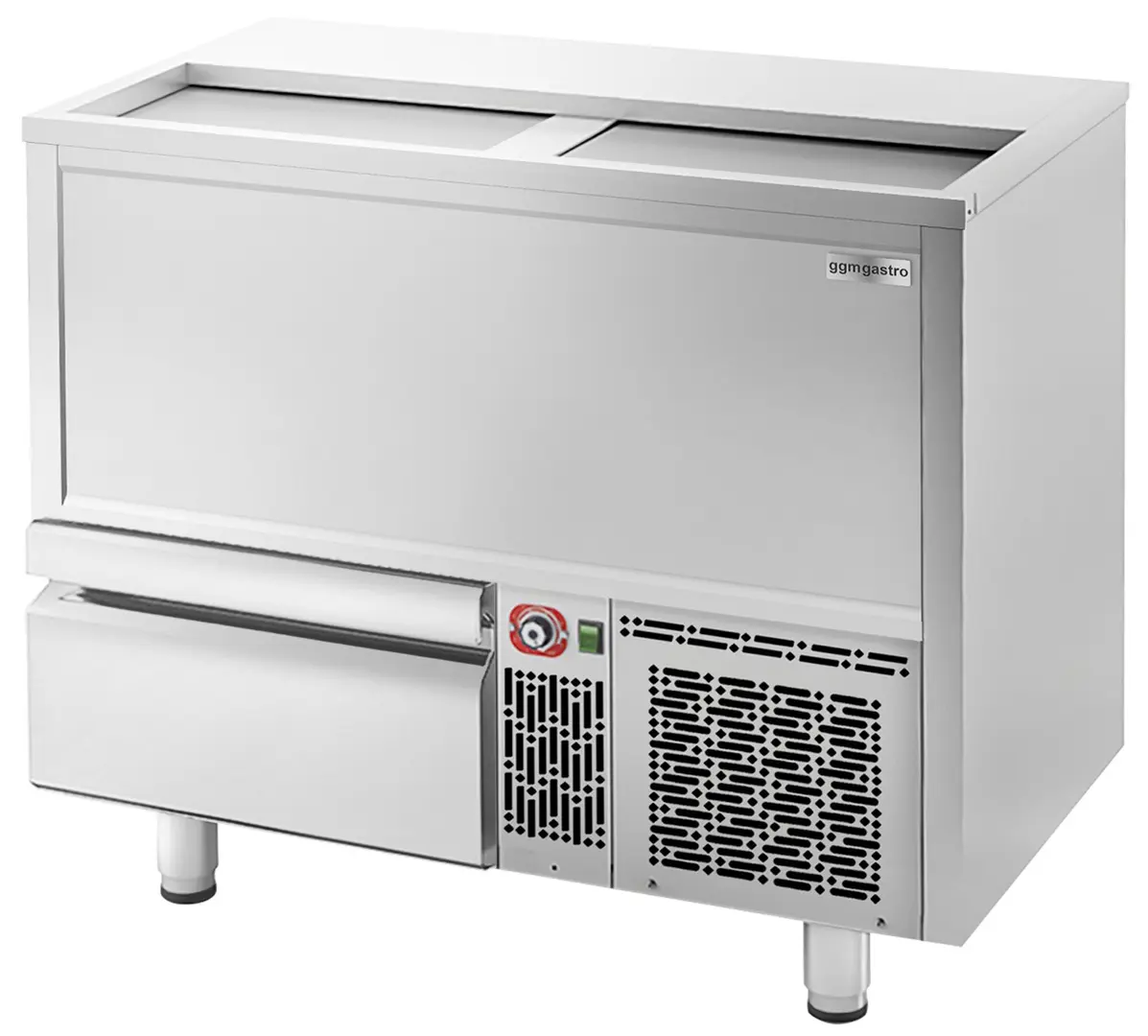 Холодильный ларь для бутылок GGM Gastro FEI265S (Inox)