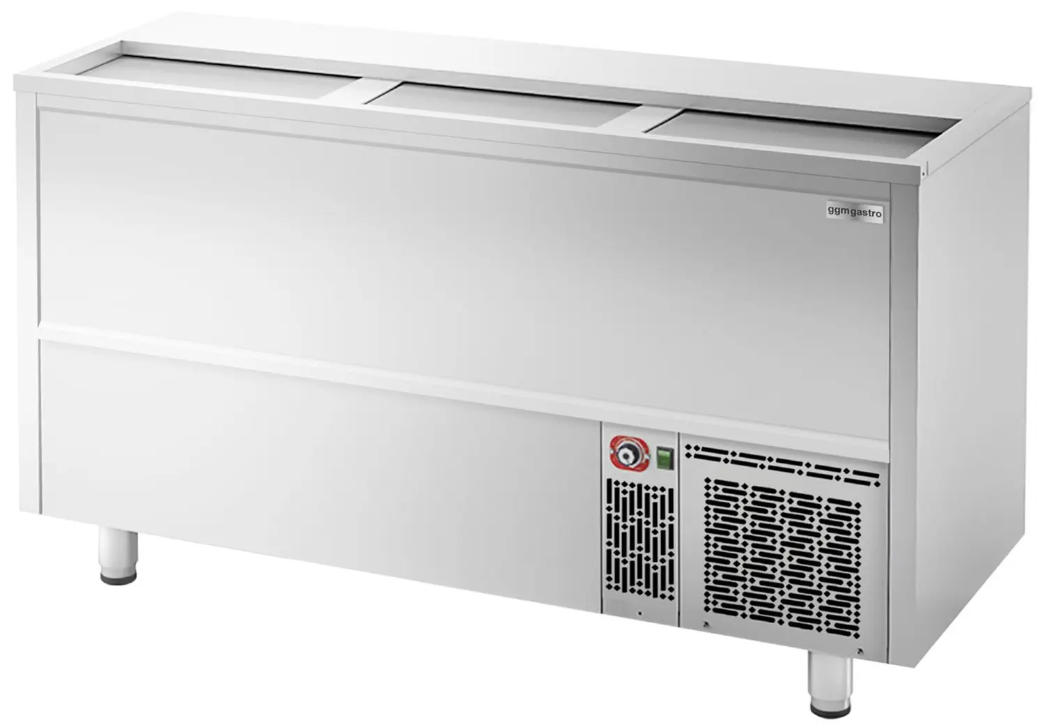 Холодильный ларь для бутылок GGM Gastro FEI445 (Inox)