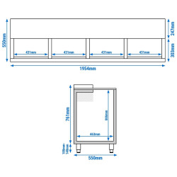 Холодильный ларь для бутылок GGM Gastro FEI620 (Inox) Thumb