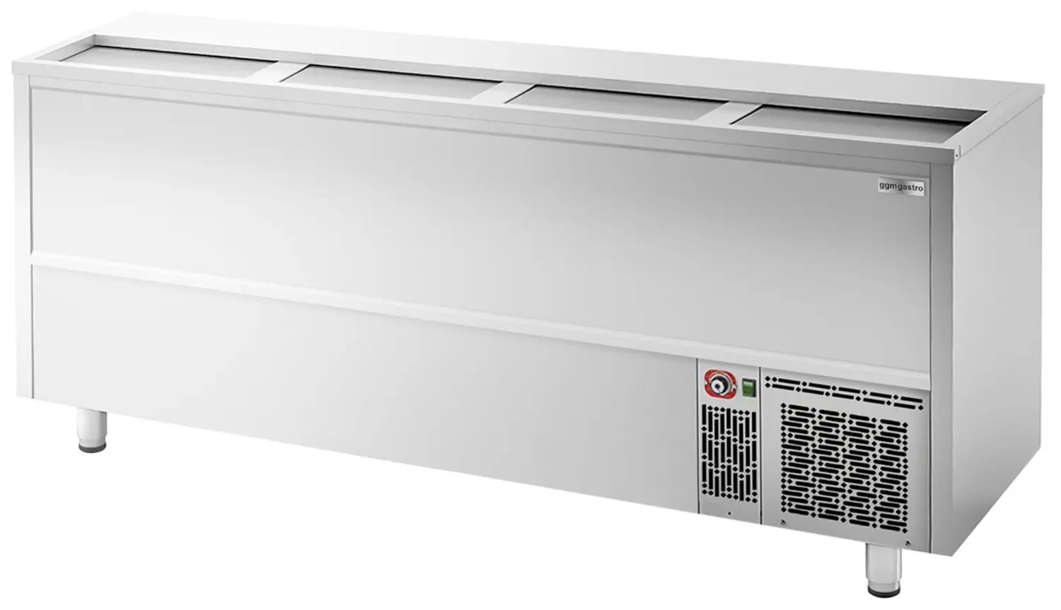 Холодильный ларь для бутылок GGM Gastro FEI620 (Inox)
