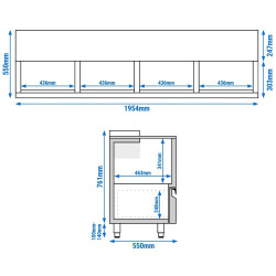 Холодильный ларь для бутылок GGM Gastro FEI620S (Inox) Thumb
