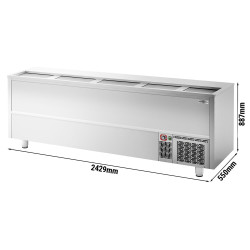 Холодильный ларь для бутылок GGM Gastro FEI800 (Inox) Thumb