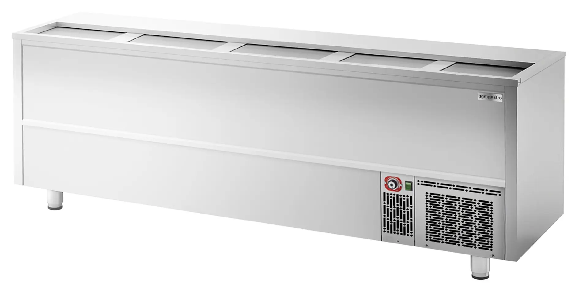 Холодильный ларь для бутылок GGM Gastro FEI800 (Inox)
