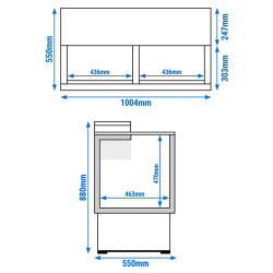 Lada frigorifica pentru sticle GGM Gastro FKI200 (White/Inox) Thumb