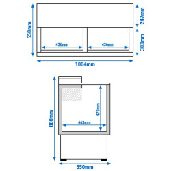 Lada frigorifica pentru sticle GGM Gastro FKI200E (Inox) Thumb