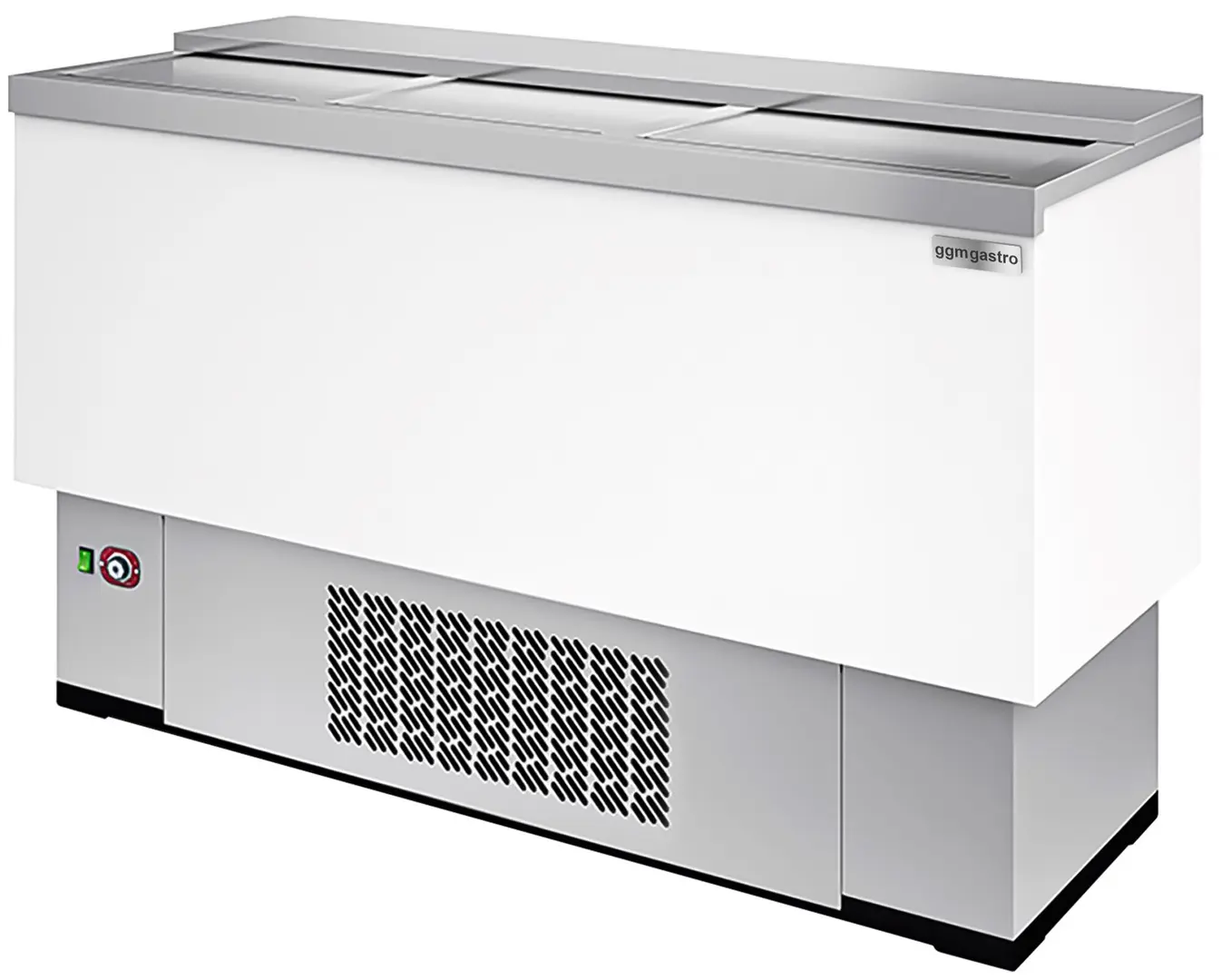 Холодильный ларь для бутылок GGM Gastro FKI300 (White/Inox)