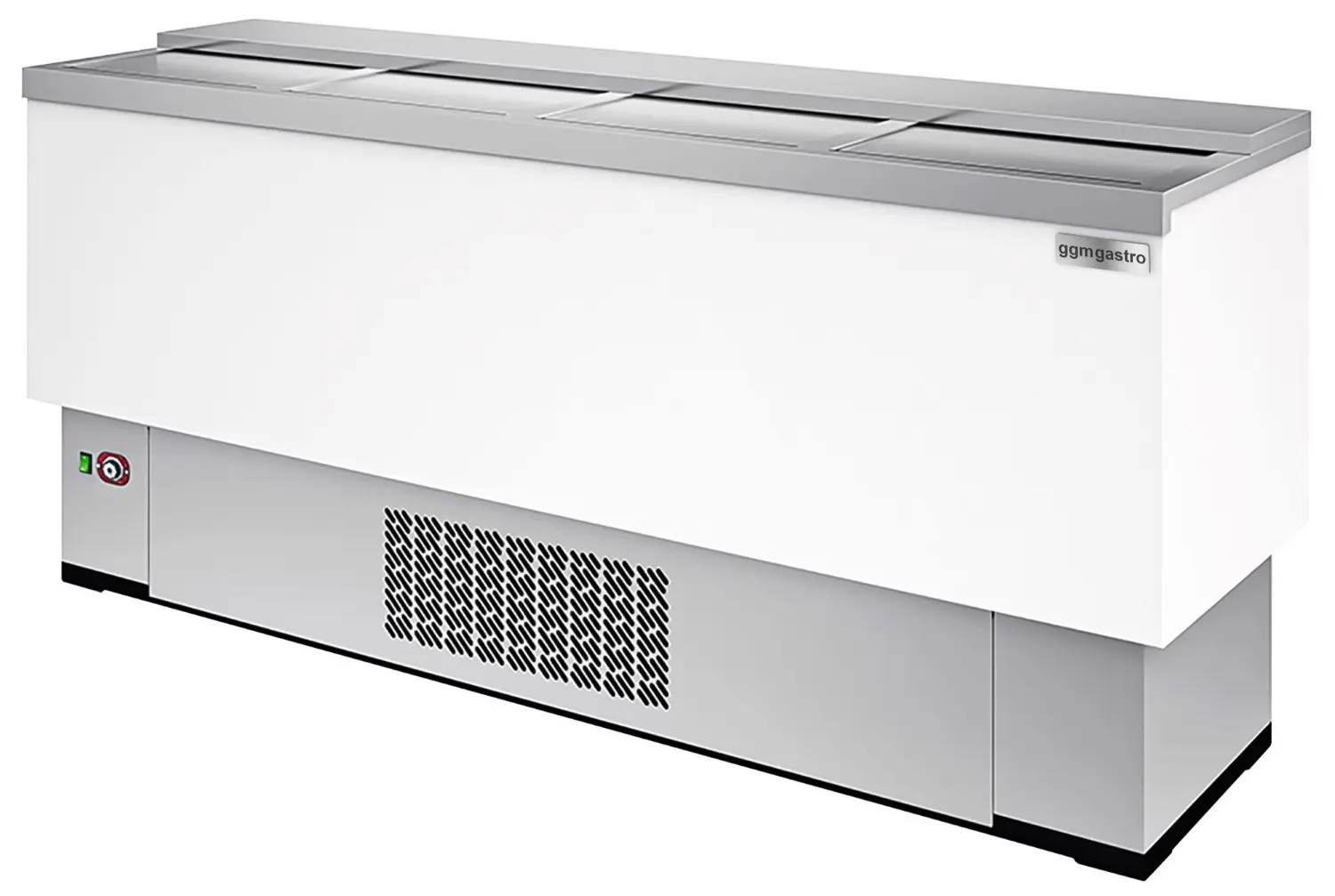 Холодильный ларь для бутылок GGM Gastro FKI350 (White/Inox)