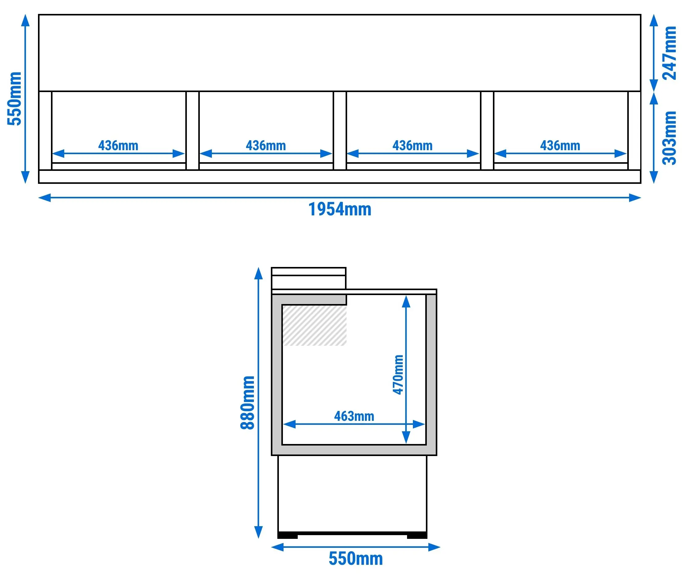 Lada frigorifica pentru sticle GGM Gastro FKI350E (Inox) - 6