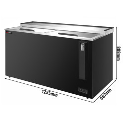 Холодильный ларь для бутылок GGM Gastro FKTH417 (Black) Thumb