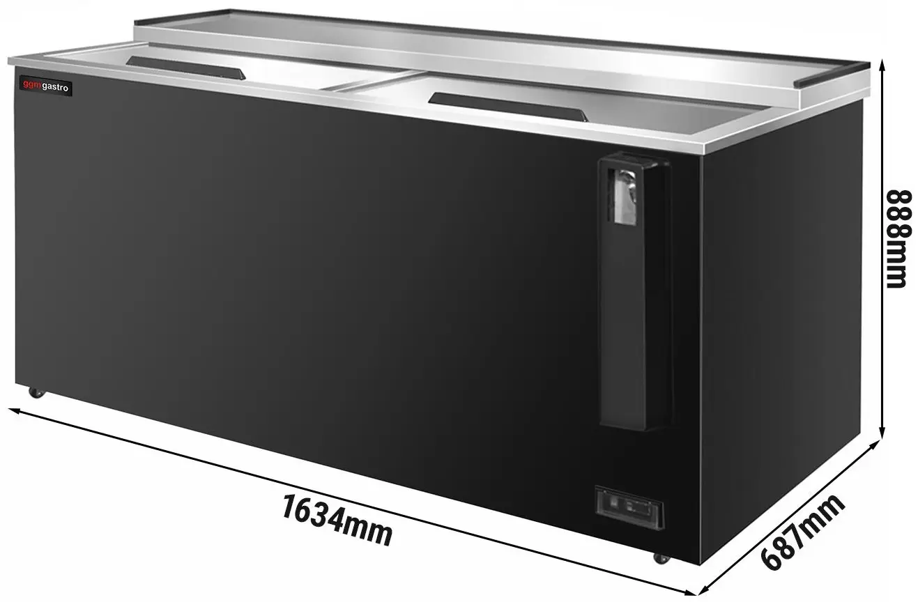 Lada frigorifica pentru sticle GGM Gastro FKTH577 (Black) - 7