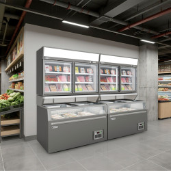 Морозильный ларь GGM Gastro TIEGIC2 (Grey) Thumb