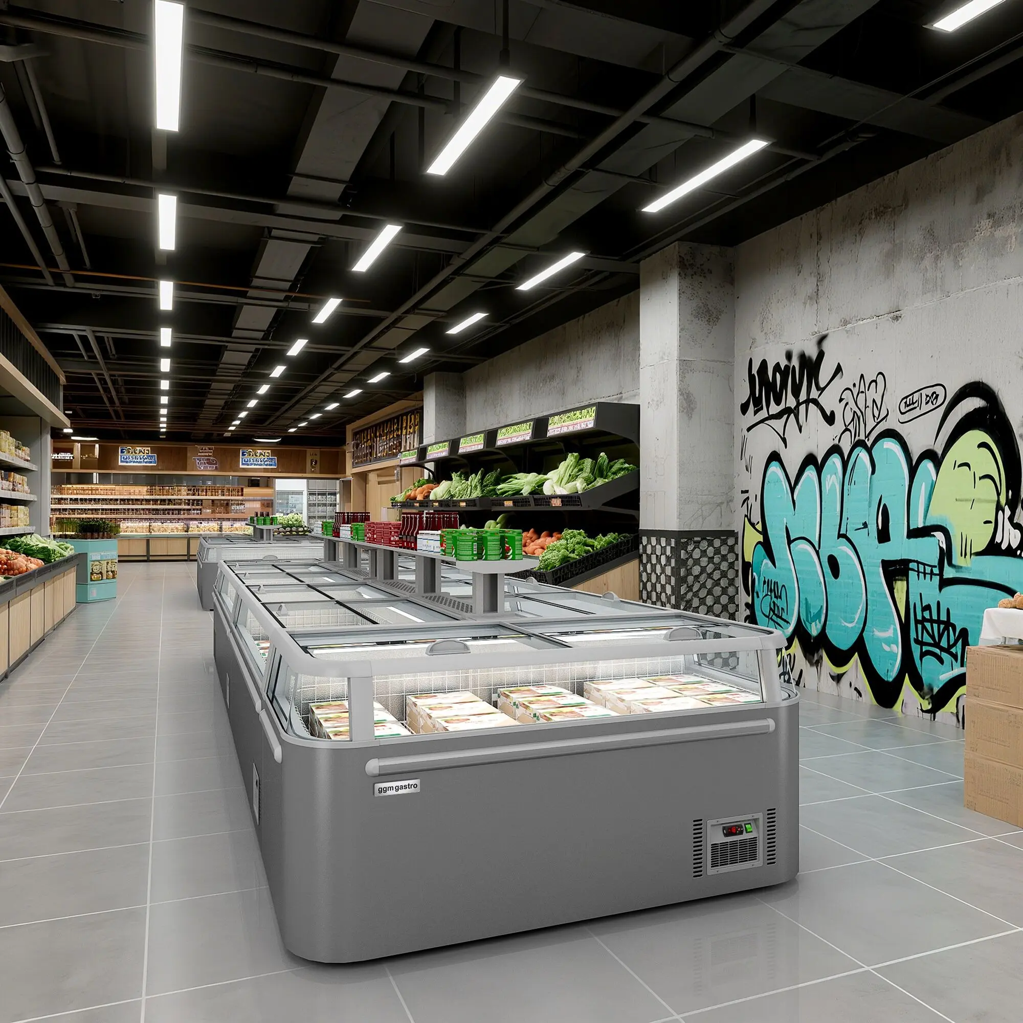 Морозильный ларь GGM Gastro TIRGIC (Grey) - 10
