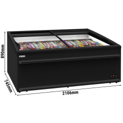 Морозильный ларь GGM Gastro TKIU21S (Black) Thumb