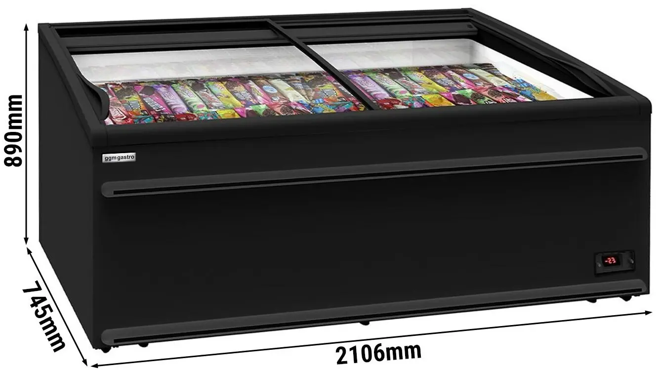 Морозильный ларь GGM Gastro TKIU21S (Black) - 6