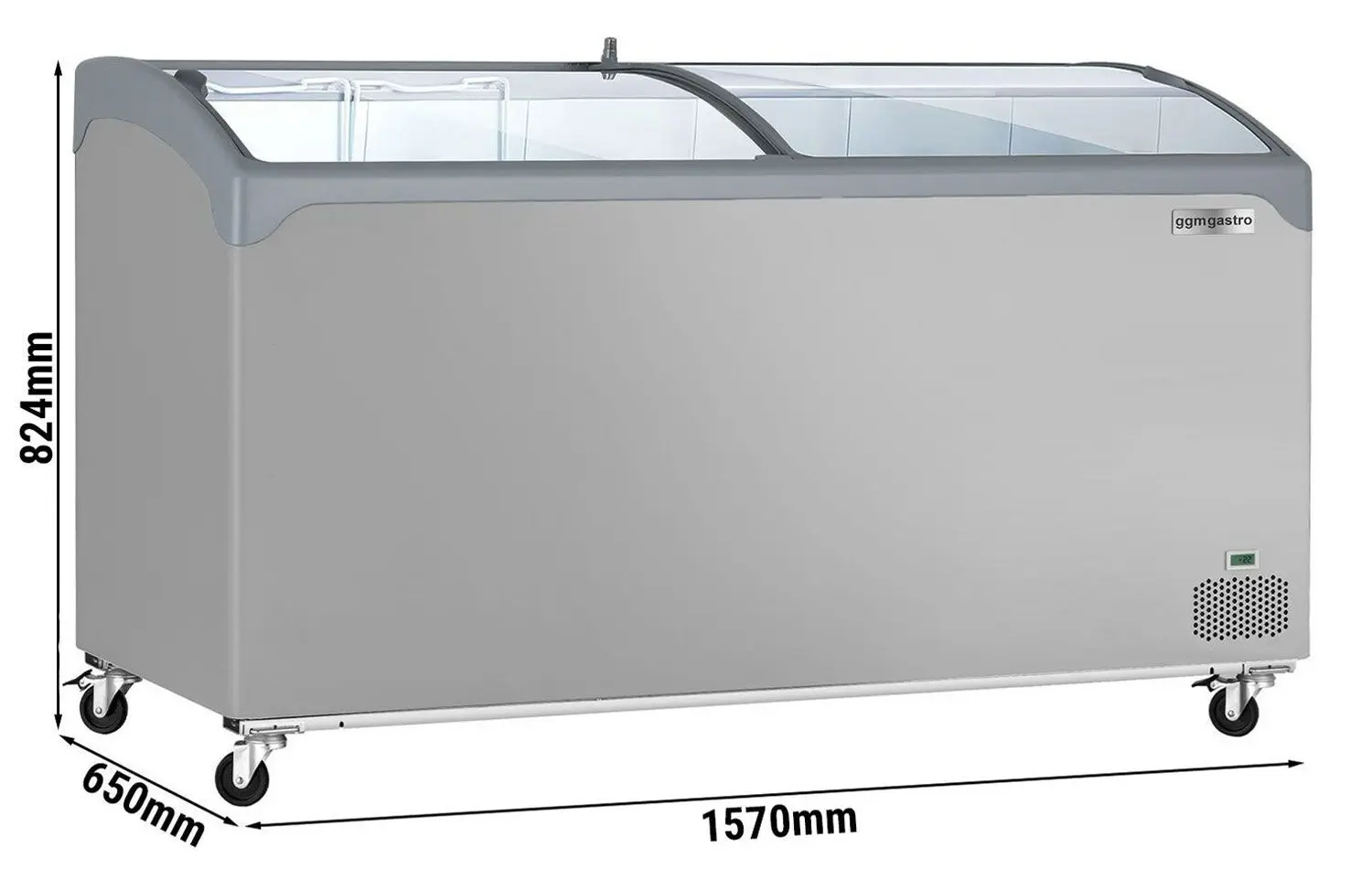 Морозильный ларь GGM Gastro TTG352GS (Grey) - 7