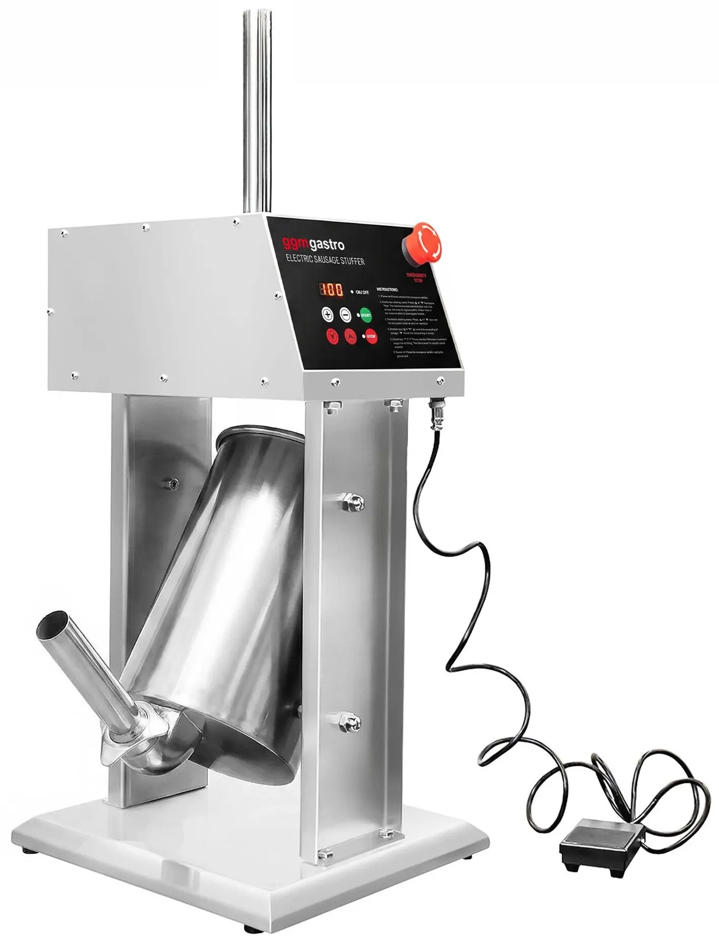 Наполнитель колбасный GGM Gastro EWFMH10 (Inox/Black) - 2