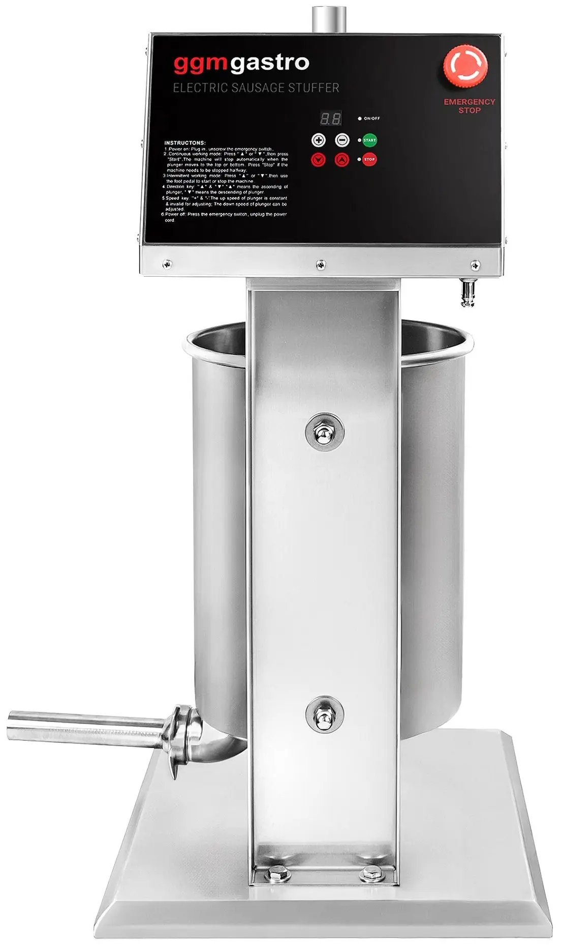 Наполнитель колбасный GGM Gastro EWFMH25 (Inox/Black) - 2
