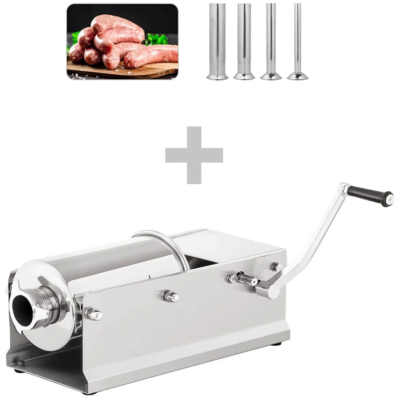 Aparat pentru umplut cârnaţi GGM Gastro WFLHB5 (Inox) - 7