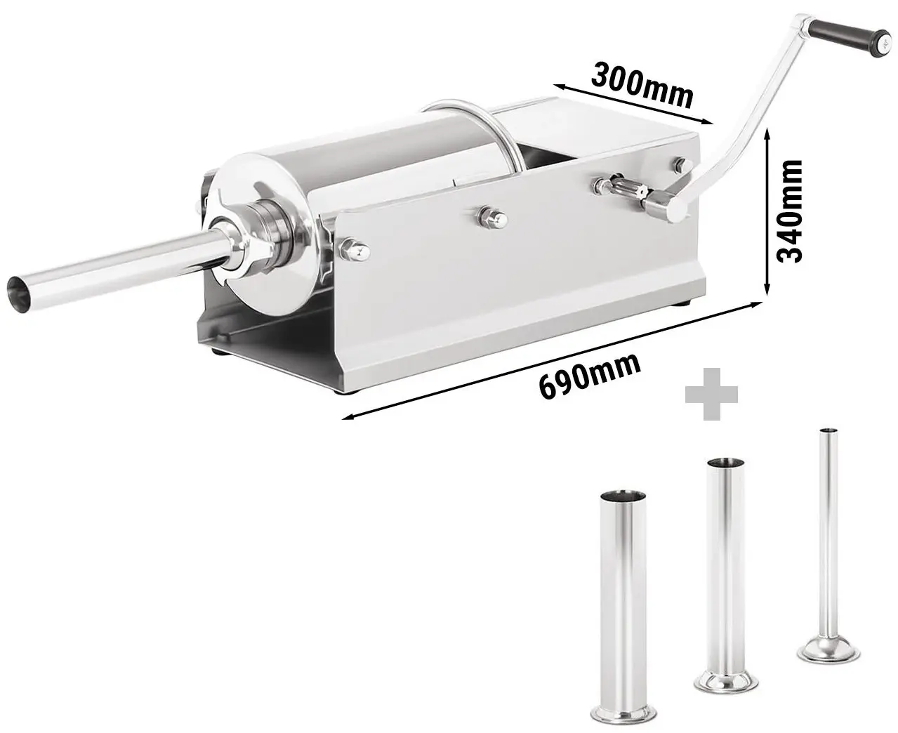 Aparat pentru umplut cârnaţi GGM Gastro WFLHB5 (Inox) - 8