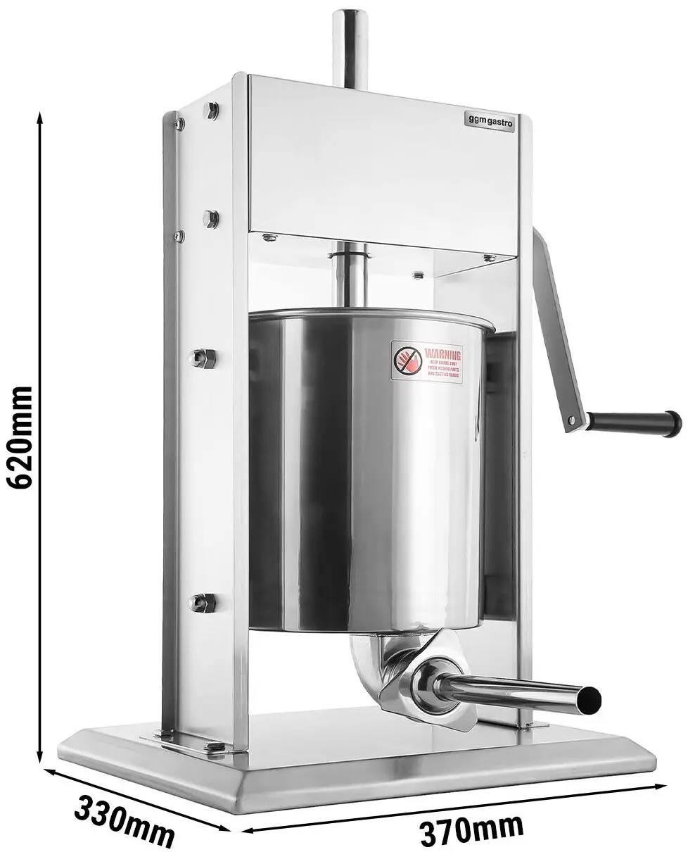 Aparat pentru umplut cârnaţi GGM Gastro WFMHB10 (Inox) - 13