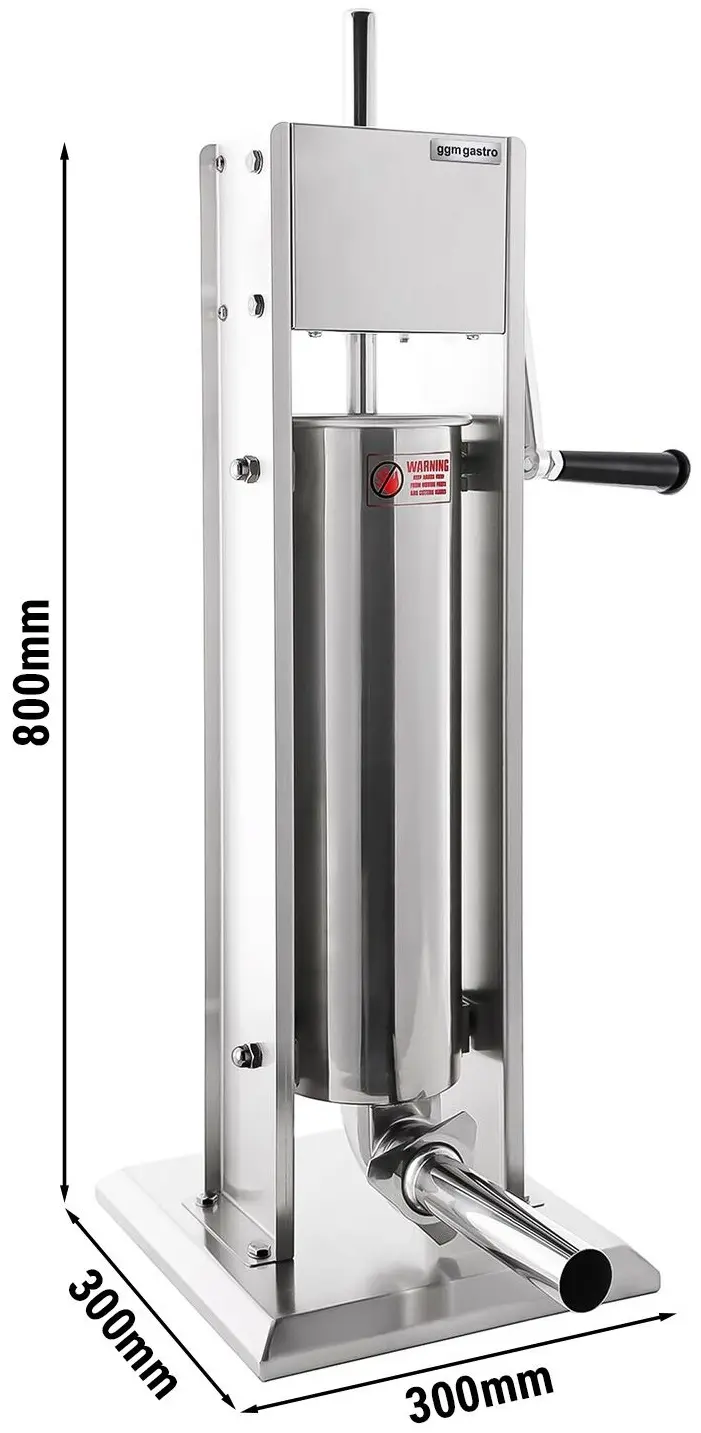 Aparat pentru umplut cârnaţi GGM Gastro WFMHB7 (Inox) - 13