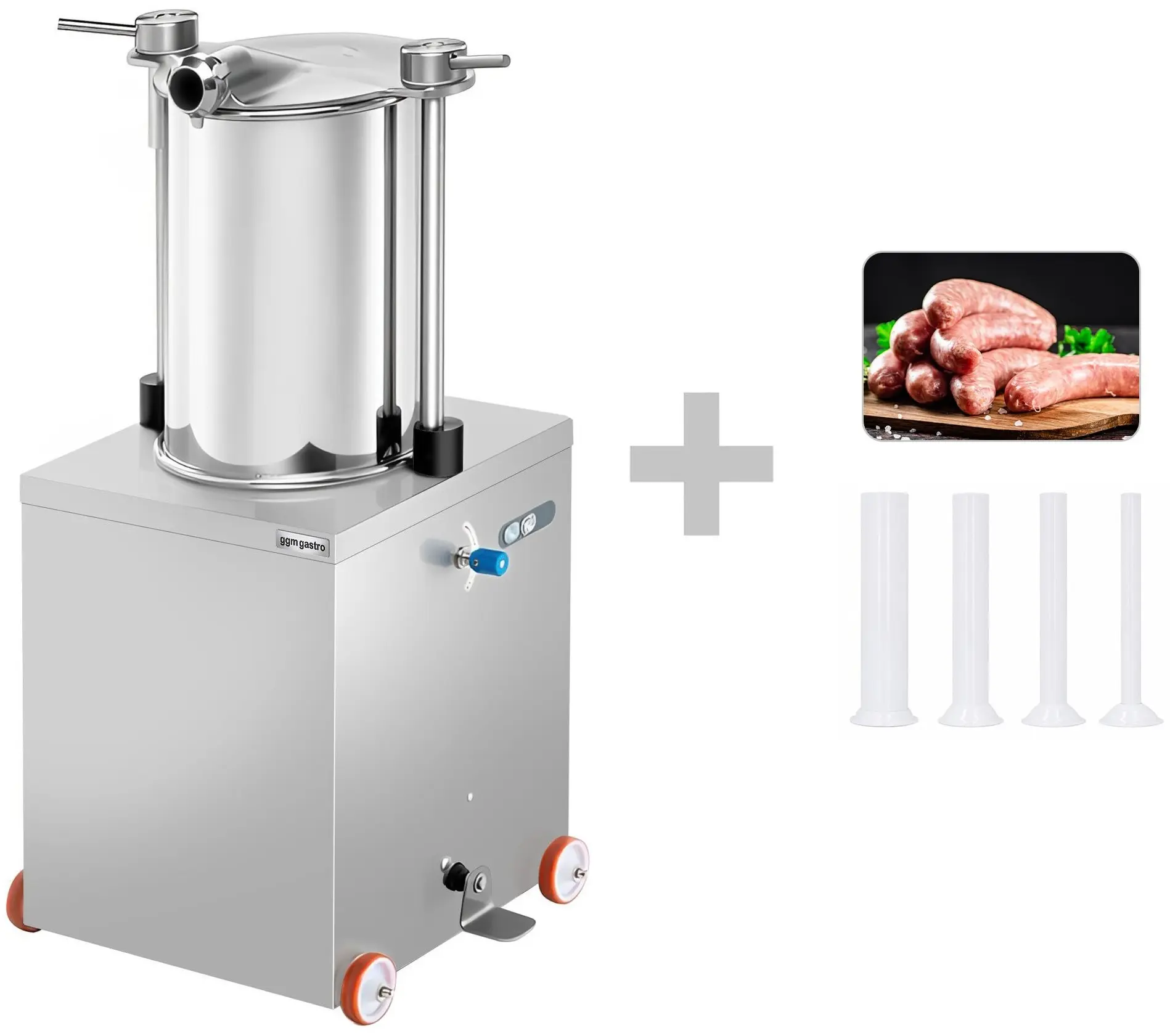 Aparat pentru umplut cârnaţi GGM Gastro WFMHS50 (Inox) - 4
