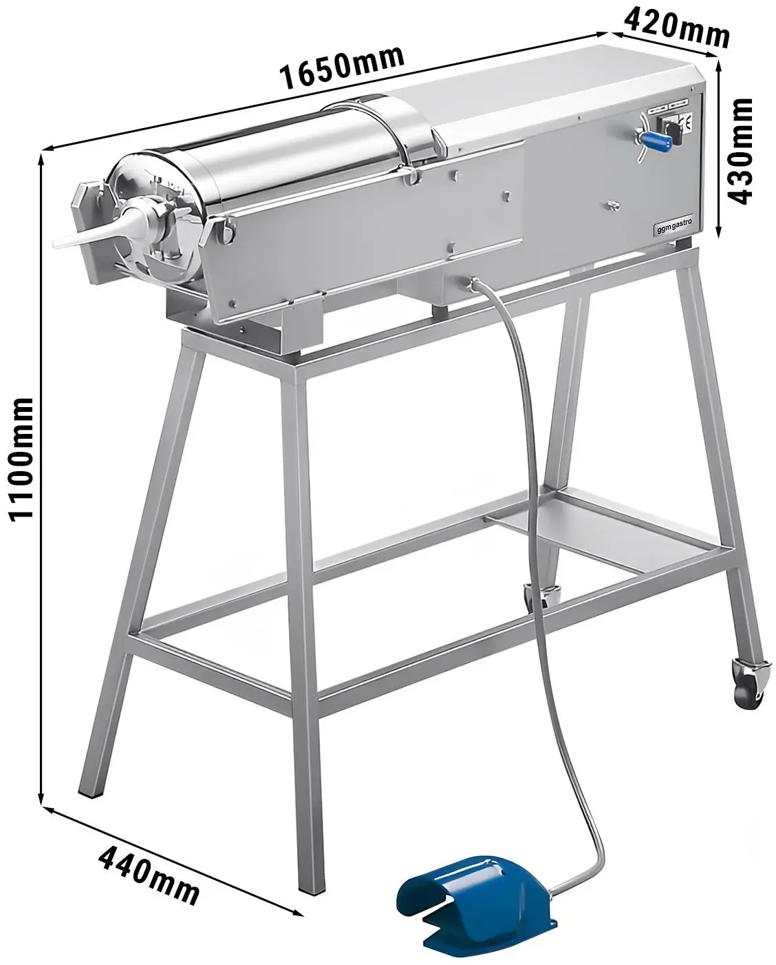 Наполнитель колбасный GGM Gastro WFMS50 (Inox) - 5