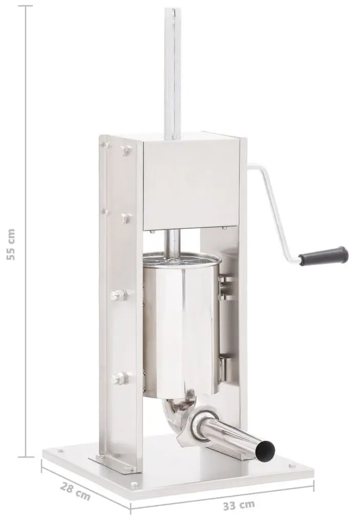 Aparat de umplut carnati VidaXL 50961 (Silver)