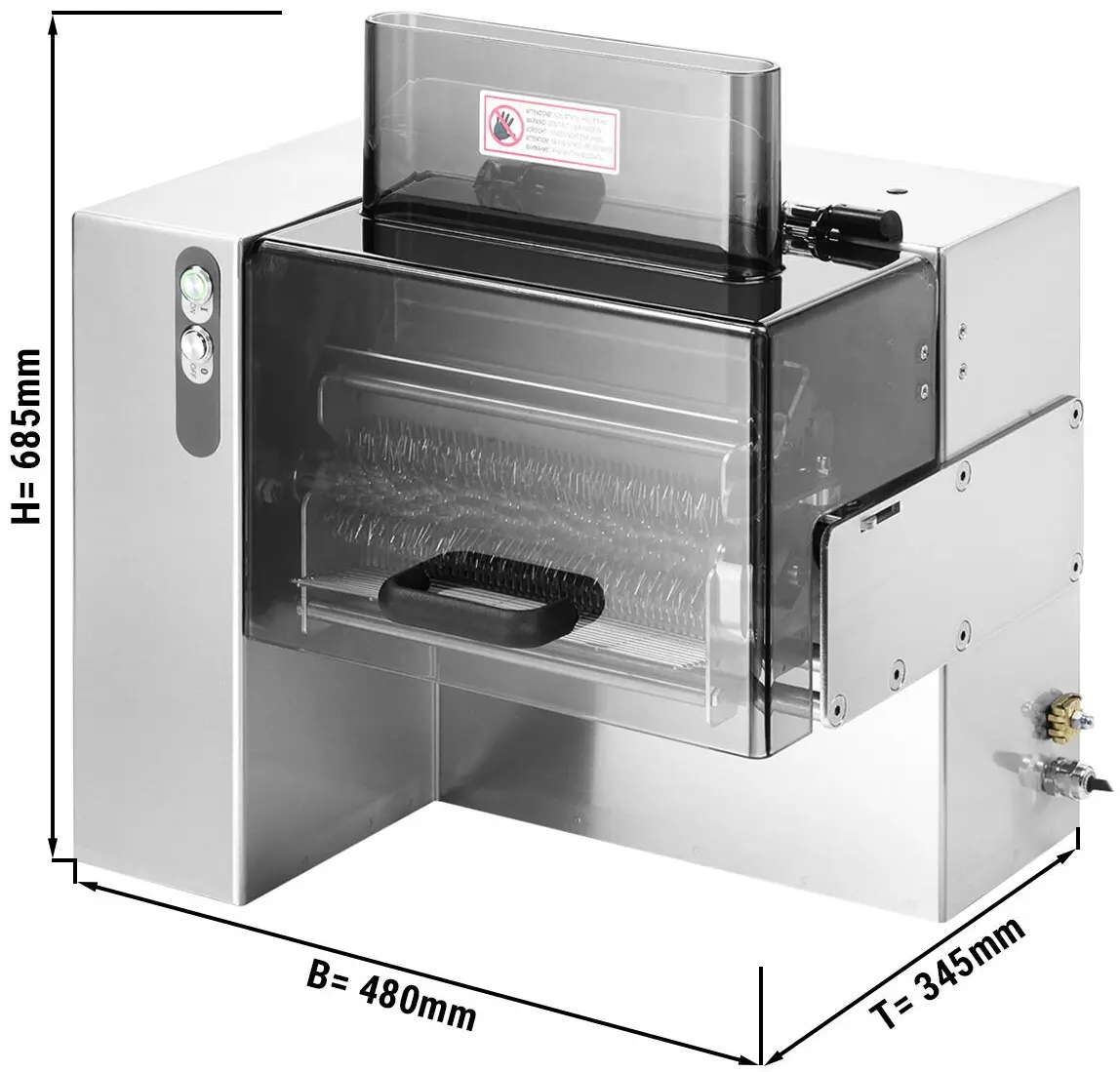 Frăgezitor pentru carne GGM Gastro EFMSM25 (Inox) - 2