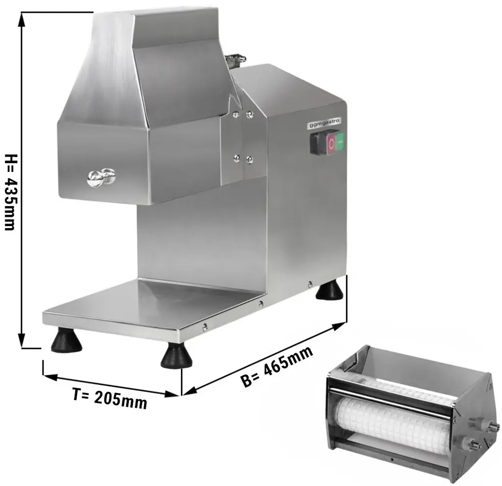 Frăgezitor pentru baterea cărnii GGM Gastro FKA100E#3 (Inox) - 6