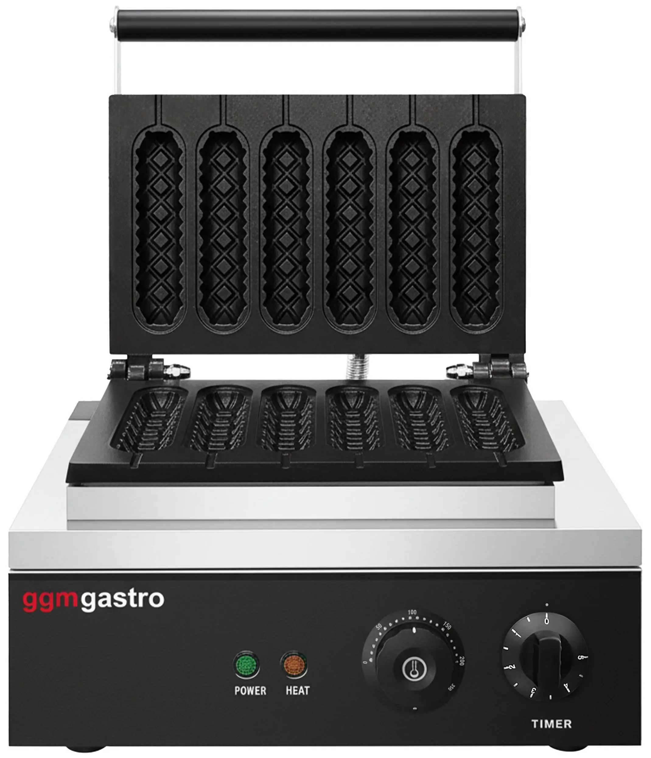 Aparat de facut corn dog-uri GGM Gastro WEJ6 (Black/Inox) - 2