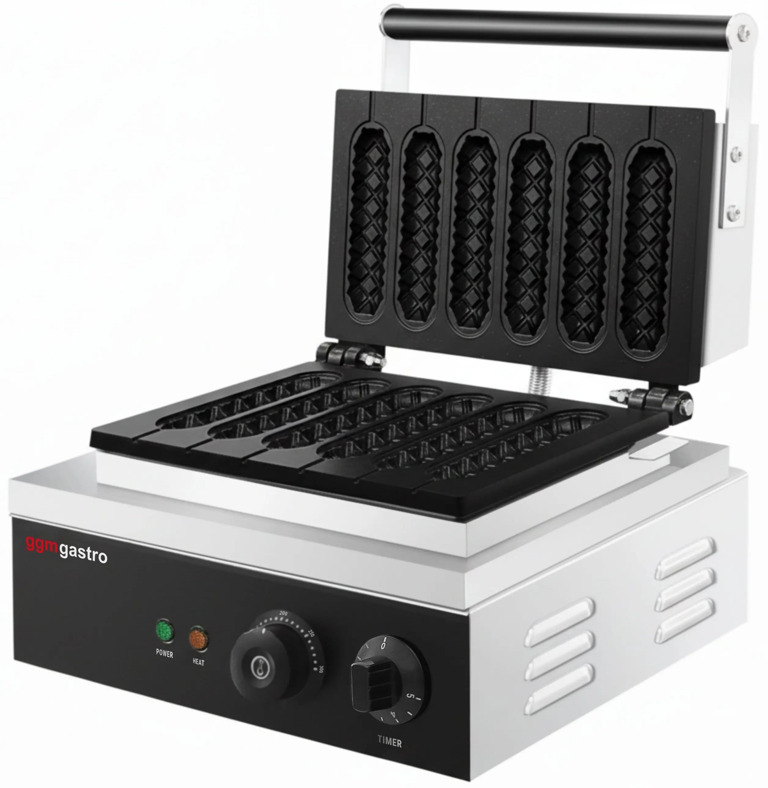 Aparat de facut corn dog-uri GGM Gastro WEJ6 (Black/Inox) - 3