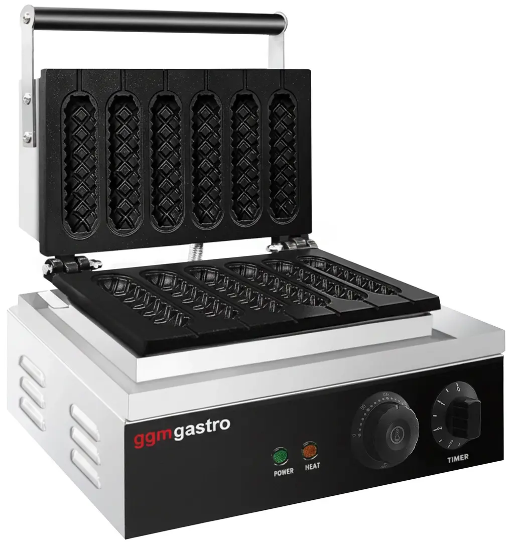 Aparat de facut corn dog-uri GGM Gastro WEJ6 (Black/Inox)