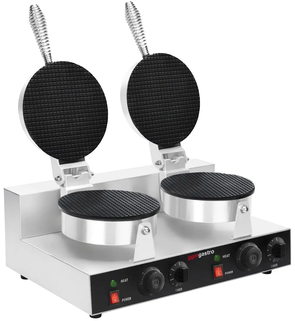 Aparat de facut cornete de inghetata GGM Gastro WAEEHJ2 (Inox)