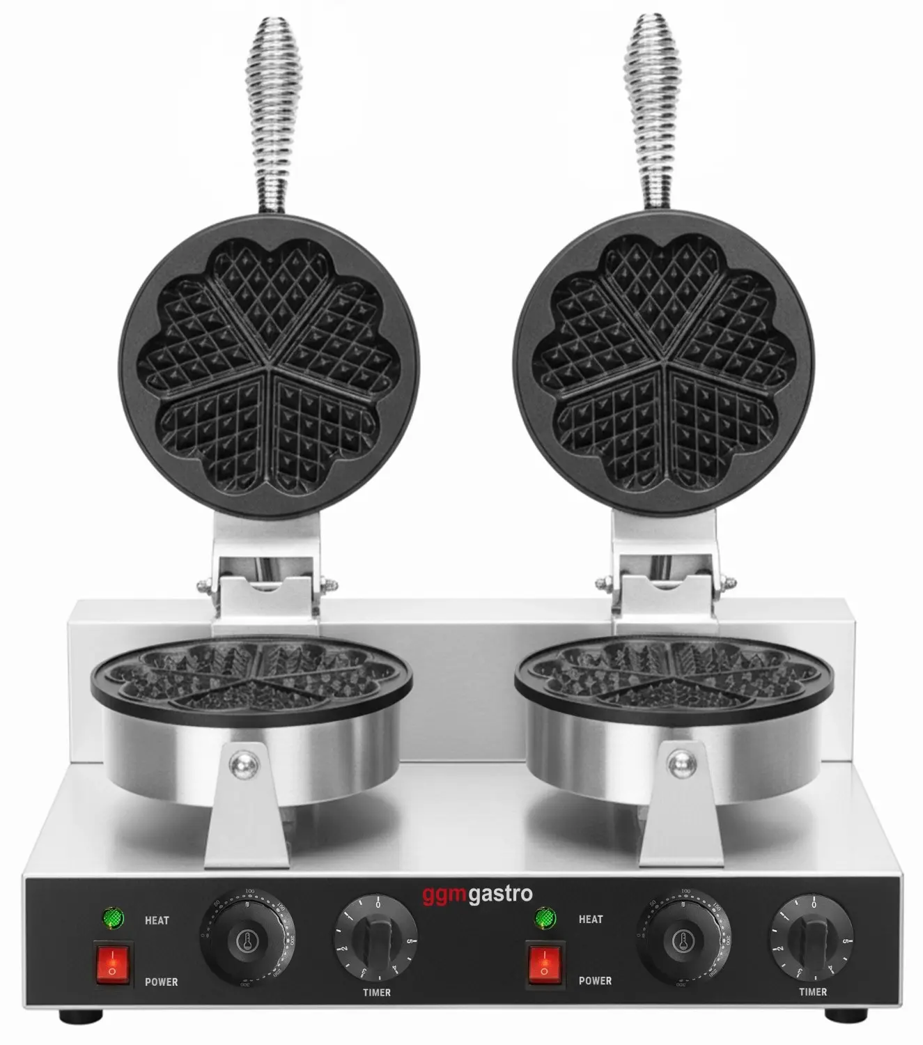 Вафельница GGM Gastro MELJ322NN (Inox/Black) - 2