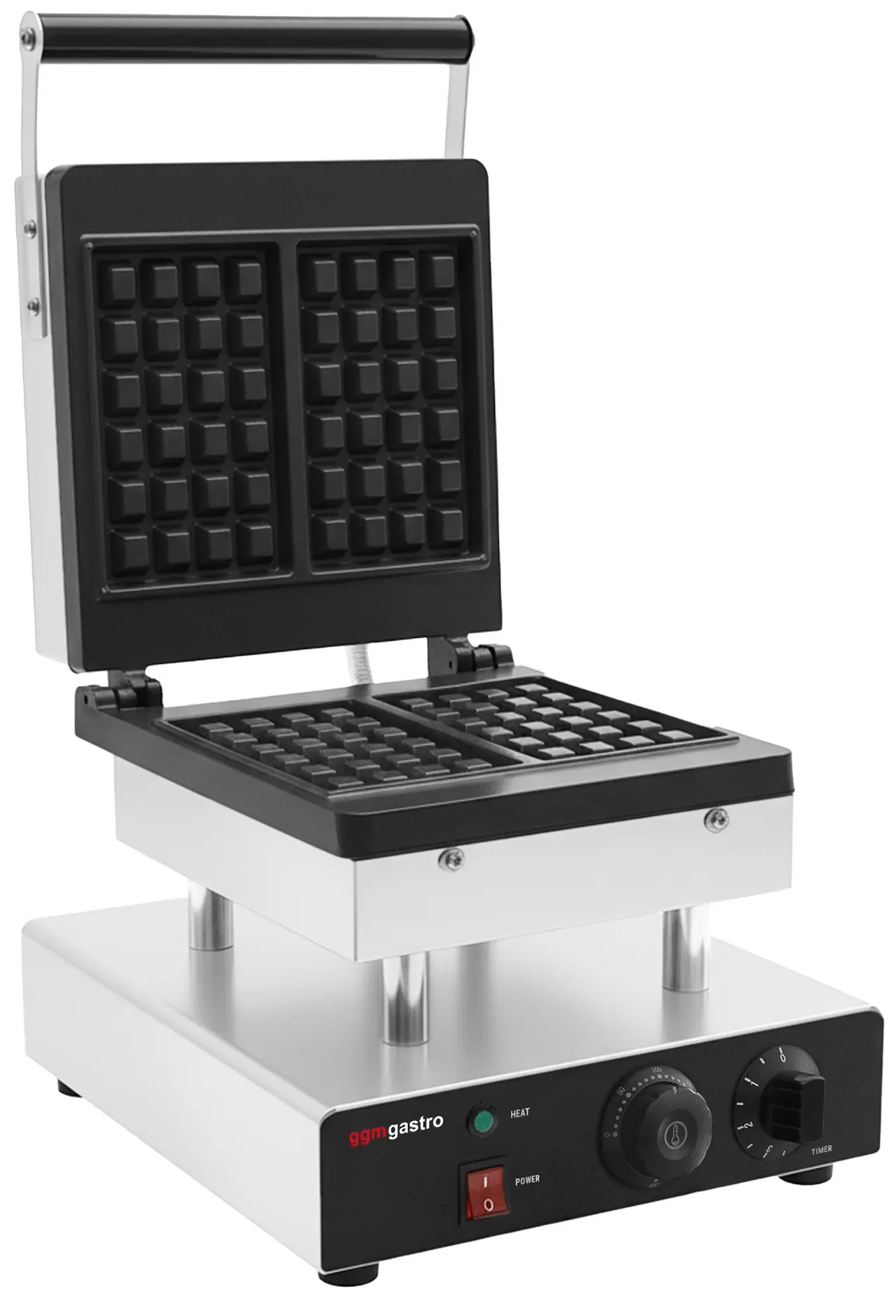 Вафельница GGM Gastro WAEBJ1 (Black/Inox) - 2