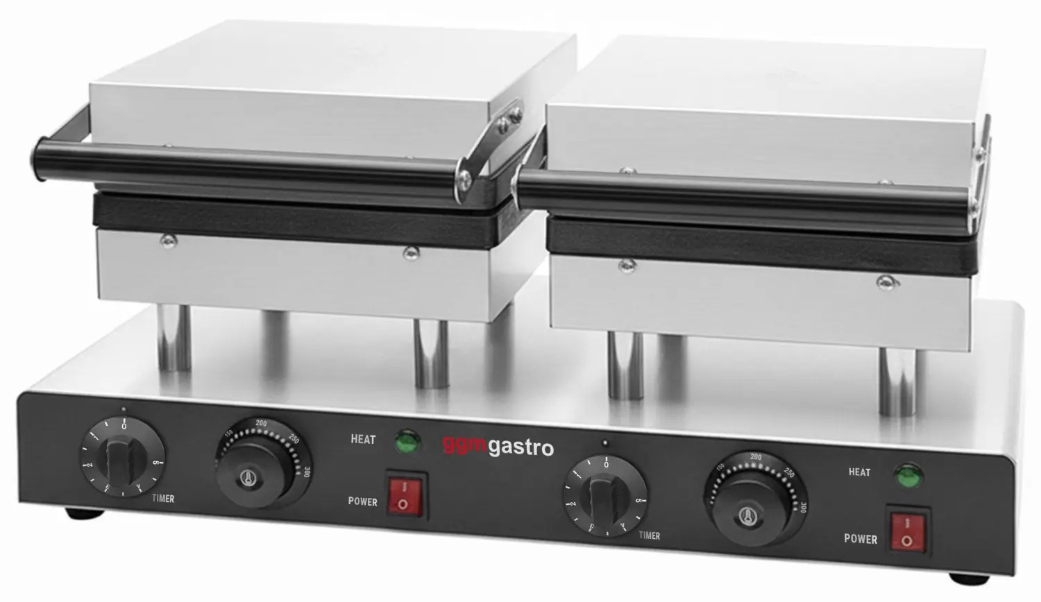 Вафельница GGM Gastro WAEBJ2 (Black/Inox) - 3