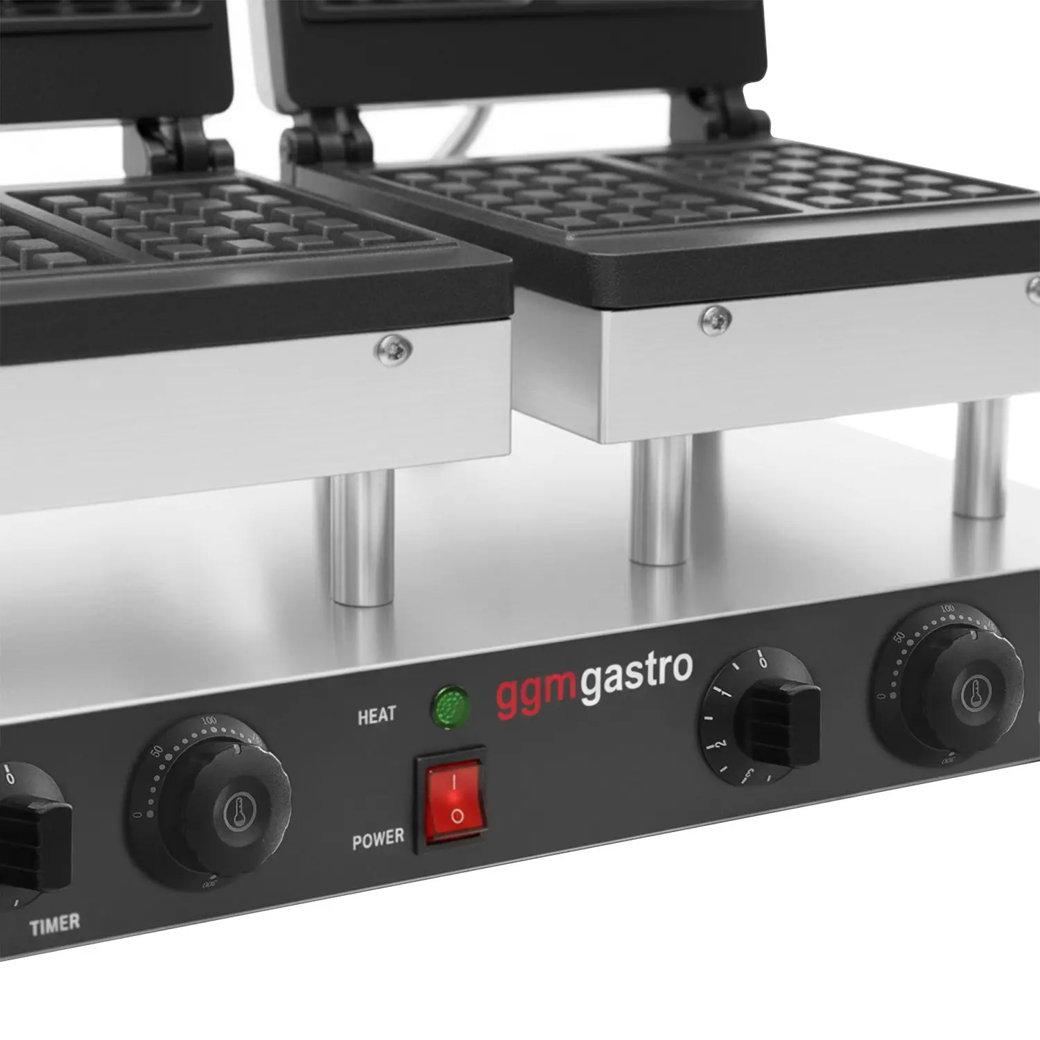 Вафельница GGM Gastro WAEBJ2 (Black/Inox) - 4