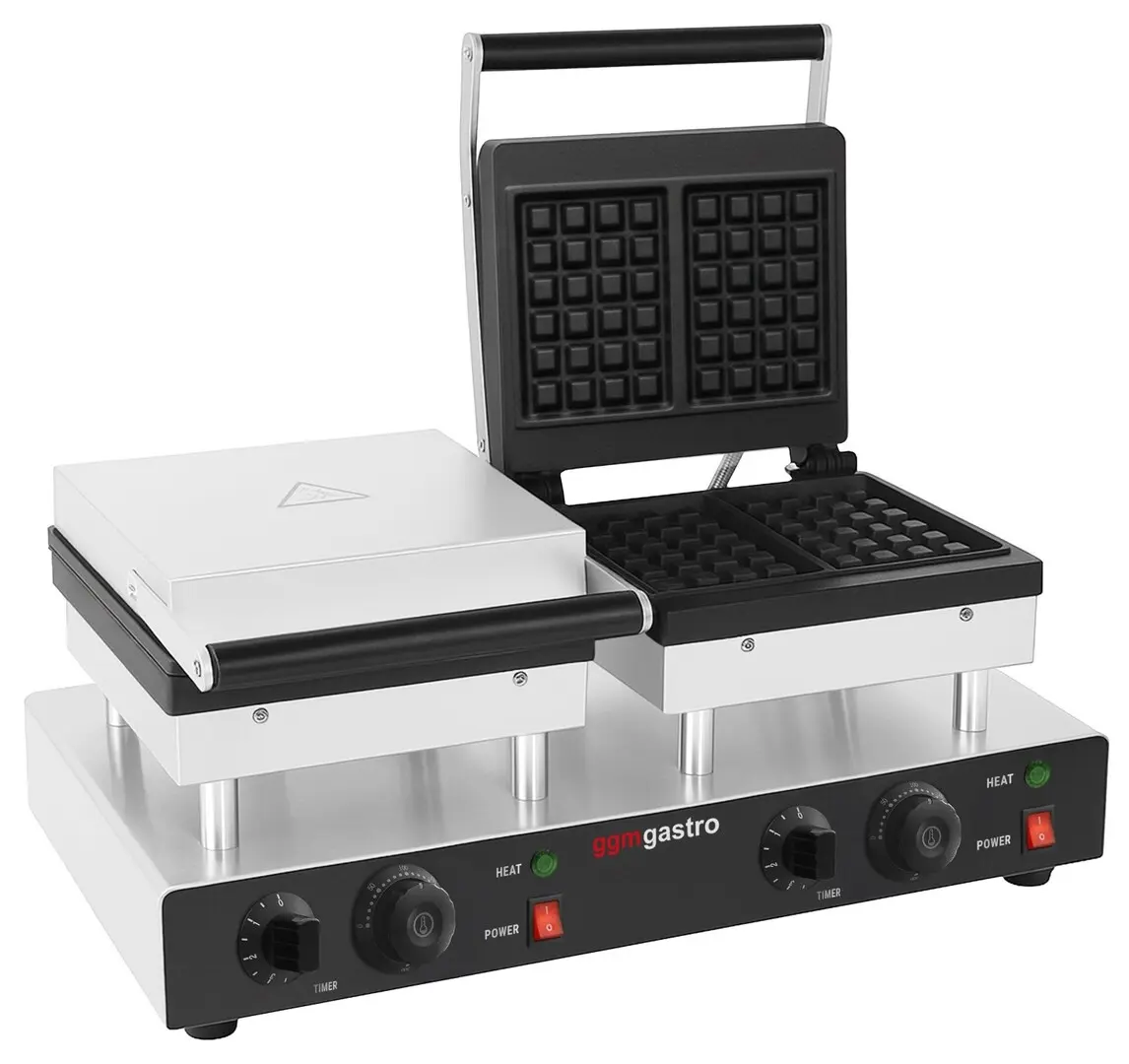 Вафельница GGM Gastro WAEBJ2 (Black/Inox)