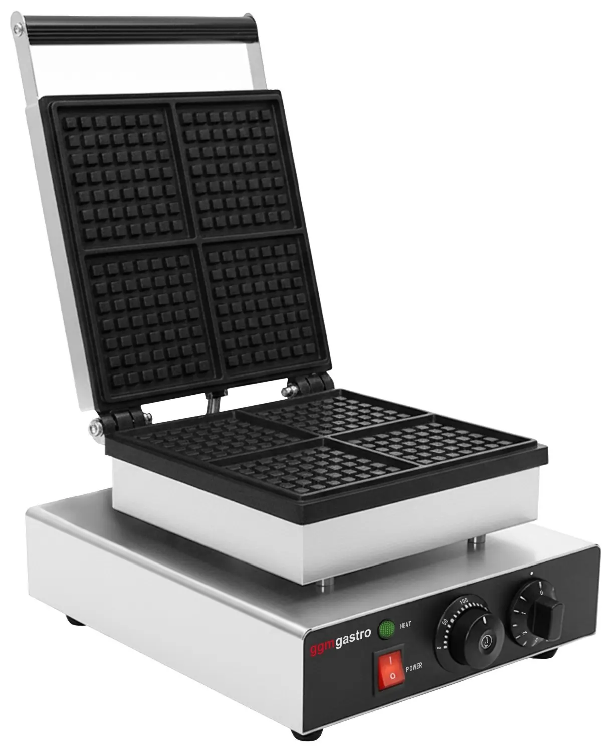 Вафельница GGM Gastro WAEEJ1 (Black/Inox) - 2