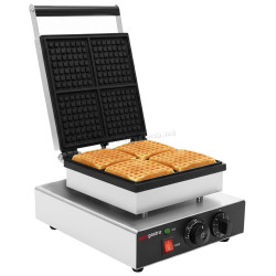 Вафельница GGM Gastro WAEEJ1 (Black/Inox)